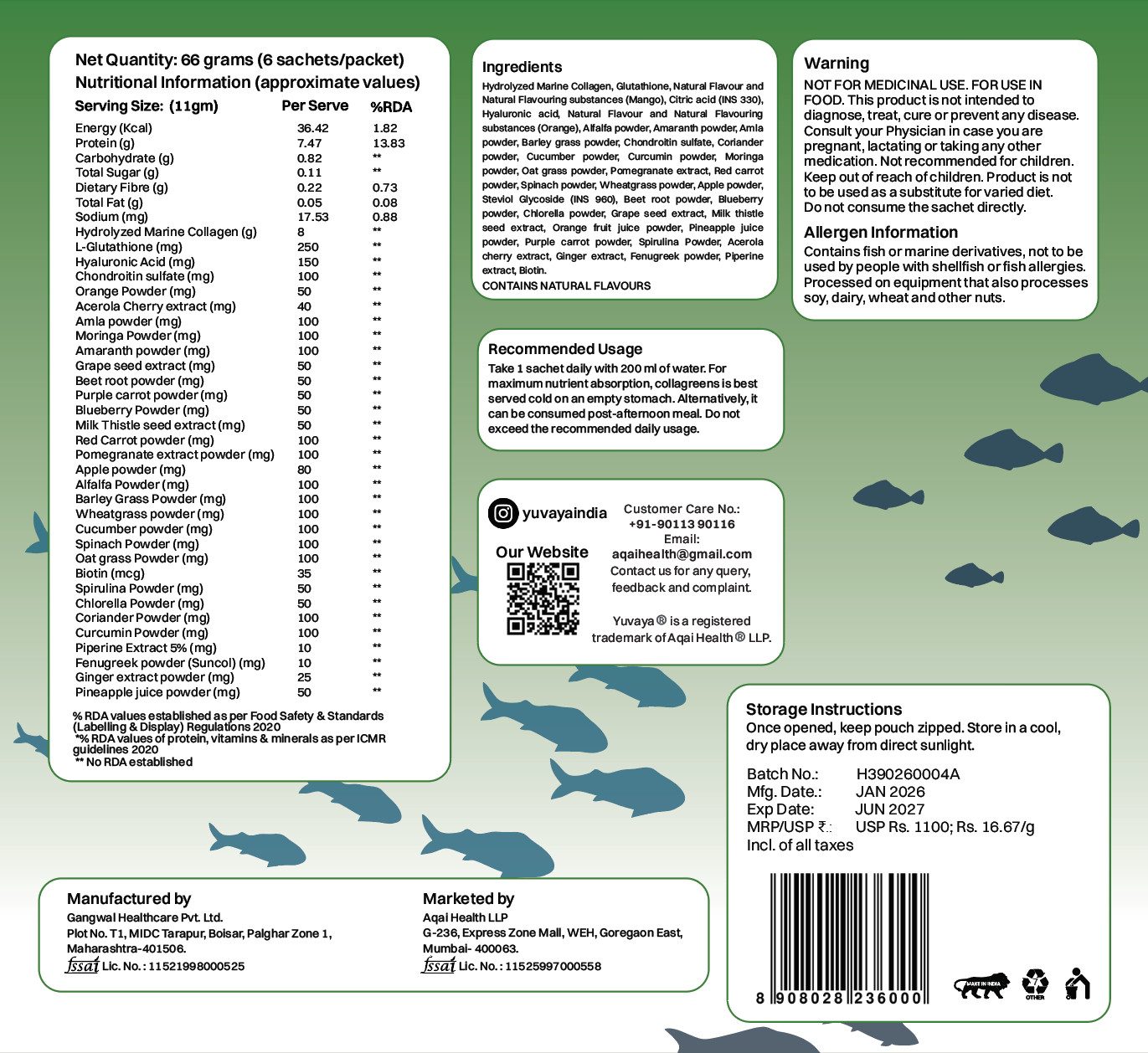 Mini Collagreens (6-day pack)